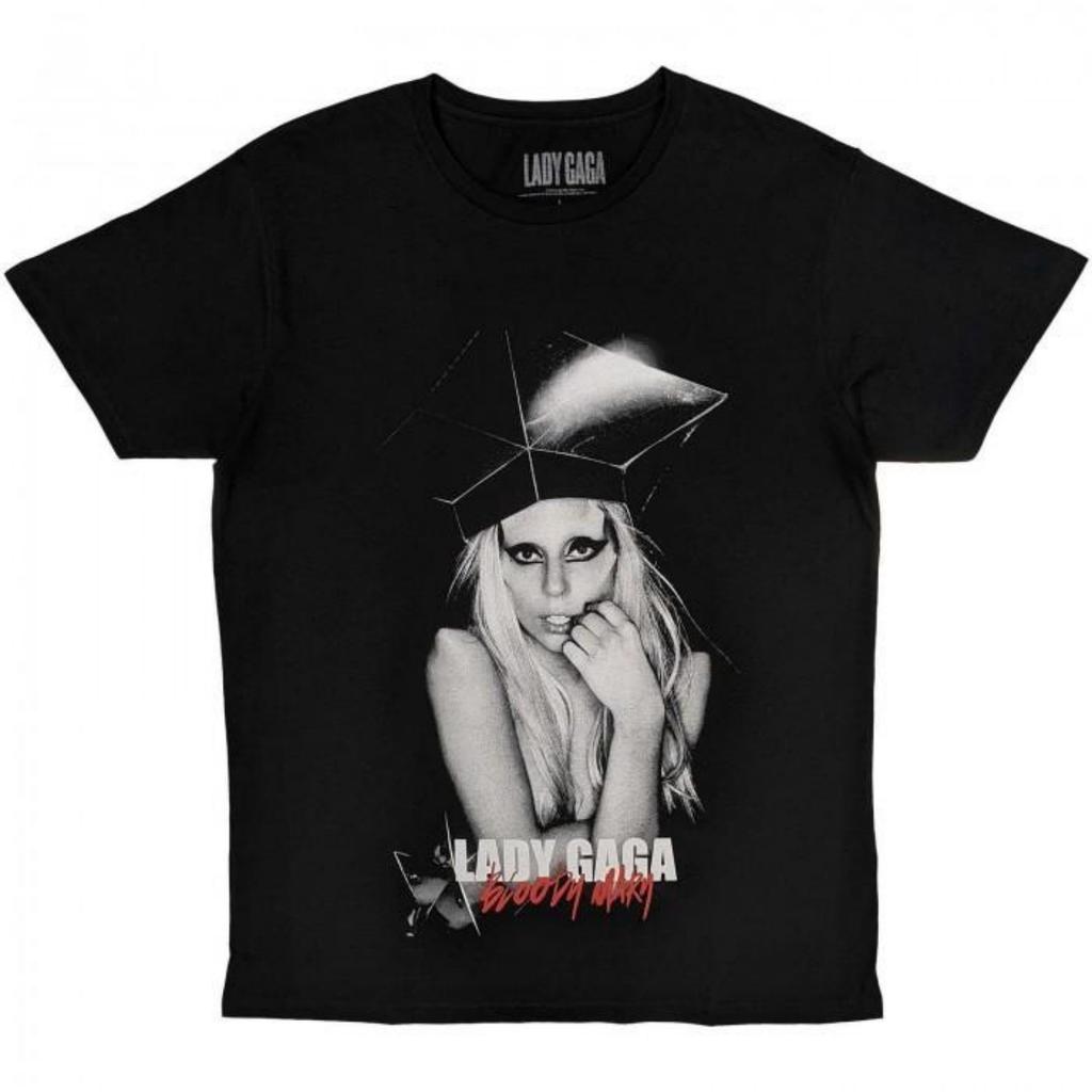 Унисекс Хлопковая Футболка Lady Gaga для Взрослых 'Bloody Mary'