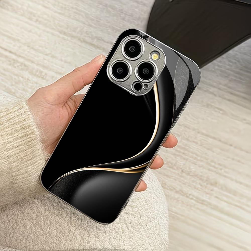 Деловые модные чехлы для телефона carcasa Smartphone Чехол для телефона из стекла для iPhone 17 16 15 14 13 12 11pm Pro Plus fundas Мужской стиль
