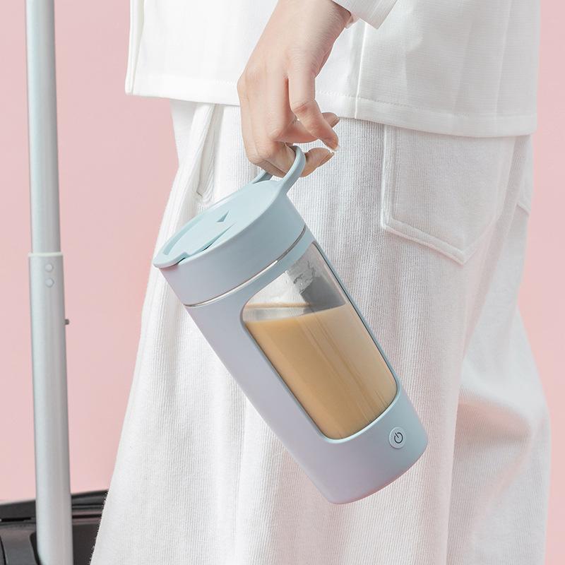 Электрический миксер с зарядкой через USB, большая емкость, протеиновый порошок, фитнес-кофе, молоко, портативная чашка для сока 650 мл