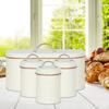 4Pcs Kitchen Canisters for Countertop Bread Box Holder Keeping Flavor Food Storage