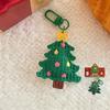 Elk Cartoon Santa Claus Keychain Christmas Tree Christmas Plush Keyring  Birthday Gift