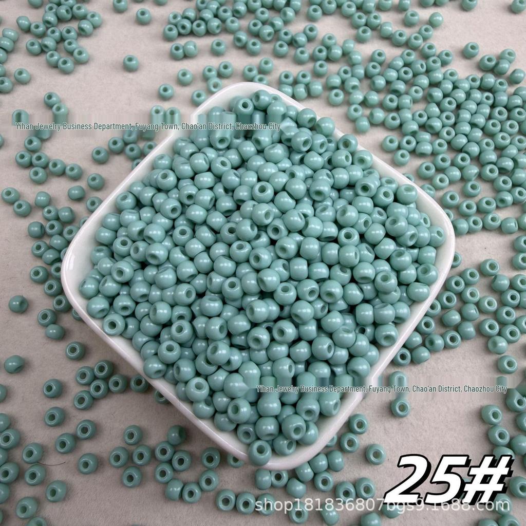 Стеклянные рисовые бусины 4 мм, однотонные, для DIY заколок, бижутерии и аксессуаров для вышивки
