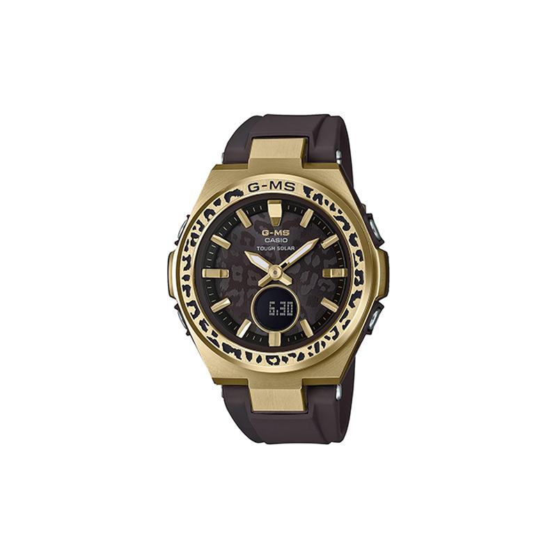 Casio CASIO Серия BABY-G Повседневные Легкие На солнечной батарее Спортивные Водонепроницаемые Кварцевый механизм Кожаный ремешок Японские и корейские часы Женские MSG-S200WLP-5ADR