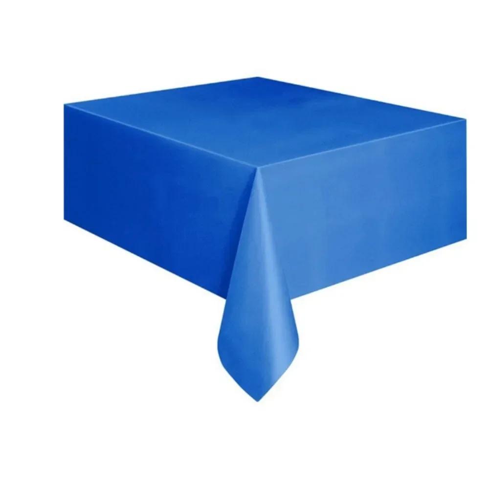 News Solid Color Tablecloth Disposable Party Wedding Birthday Christmas Table Cover Wipe Covers Rectangle Desk Cloth Decor 2025