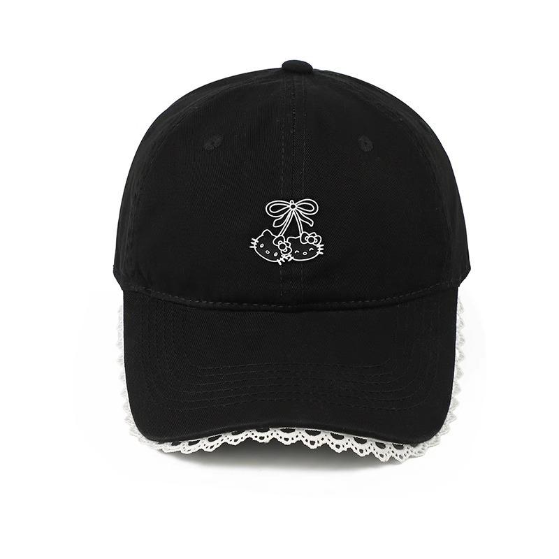 Japanese Sweet Baseball Cap Female College Style Spring And Summer Cute Kitty Cap Versatile Casual Style