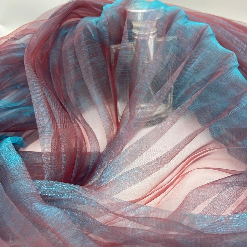 150cm X 1 Yard Organza Pleated Fabric Hardnet Texture Handmade Pleated DIY Clothing Fabric Three-dimensional Decoration