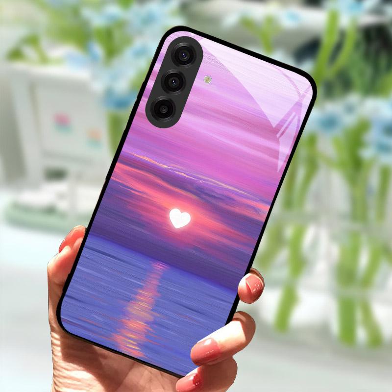 Чехол для телефона Samsung Galaxy S25 FE Модный чехол-бампер из закаленного стекла для задней панели телефона Samsung S25FE S 25 FE Защита объектива Fundas