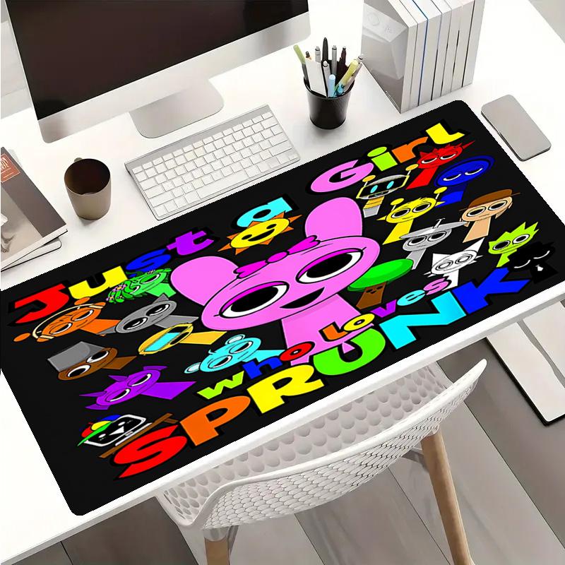 Sprunki9 Theme Premium Non-slip Mouse Pad with Stitched Edges,Durable Rubber Material,for Desktop & Gaming Great Gifts