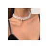 Pearl Design Gold Plated Choker Necklace