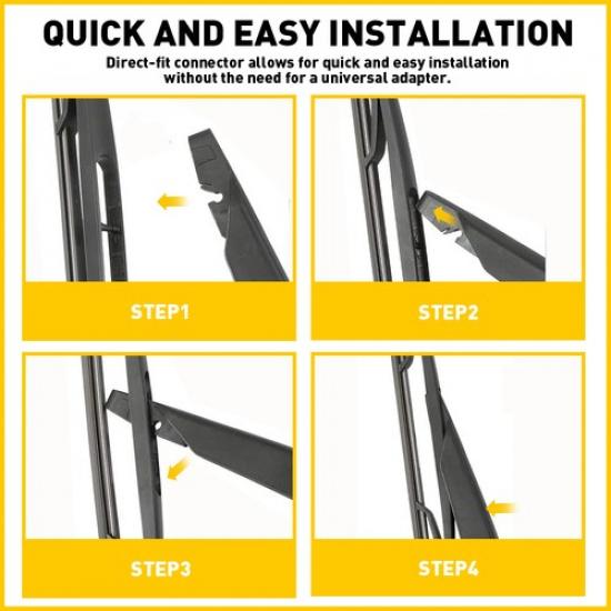 Rear Windshield Wiper Arm Blade Replace Fit Pathfinder Rogue 2013-2018 Nissan