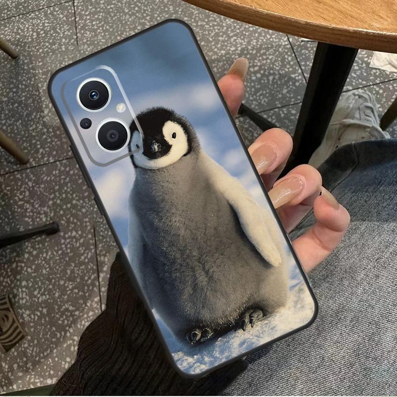 Пингвин Снег Арктика Милое Животное Для OPPO Reno 14F 13F 12F 11F 10 11 12 13 14 Pro 7 8 Lite 8T OPPO Find X5 X6 X8 X9 Pro Чехол