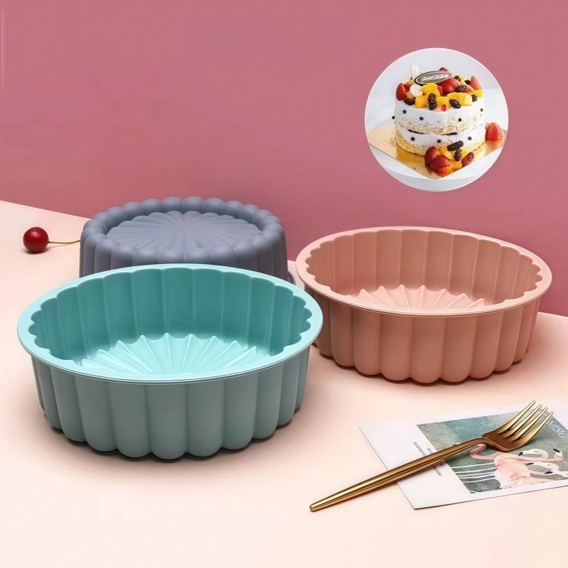 Силиконовая форма для торта, хлеба, тоста, шорткейка, бисквита, квадратная, круглая, спиральная, с шестеренками, противень для выпечки, форма-лоток, 3D