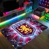Aston Villa Football Design Crystal Velvet Carpet Cozy Non?Slip Printed Rug For Bedroom Living Room Entrance