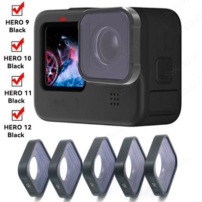 Для GoPro Hero 12 11 Фильтр ND 8 ND16 ND32 UV CPL Фильтр объектива Защитный для GoPro 10 9 ND Фильтры для экшн-камеры Набор аксессуаров