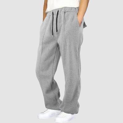 Грузовые спортивные штаны для мужчин, модные эластичные штаны-джоггеры с эластичной талией, теплые флисовые штаны, удобные широкие спортивные брюки