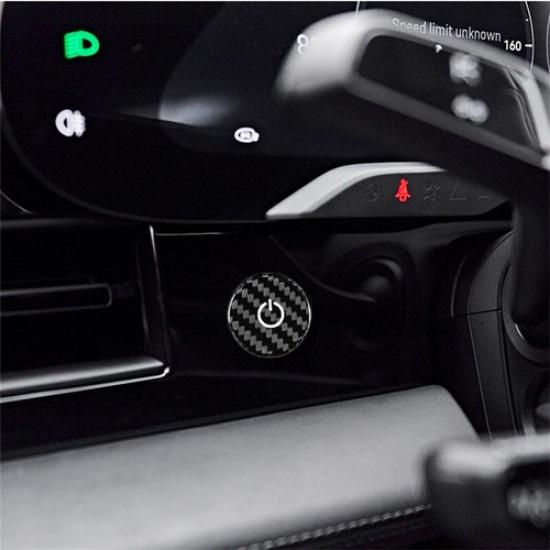 Наклейка-крышка кнопки Start Stop из настоящего карбона для Porsche Taycan -2025