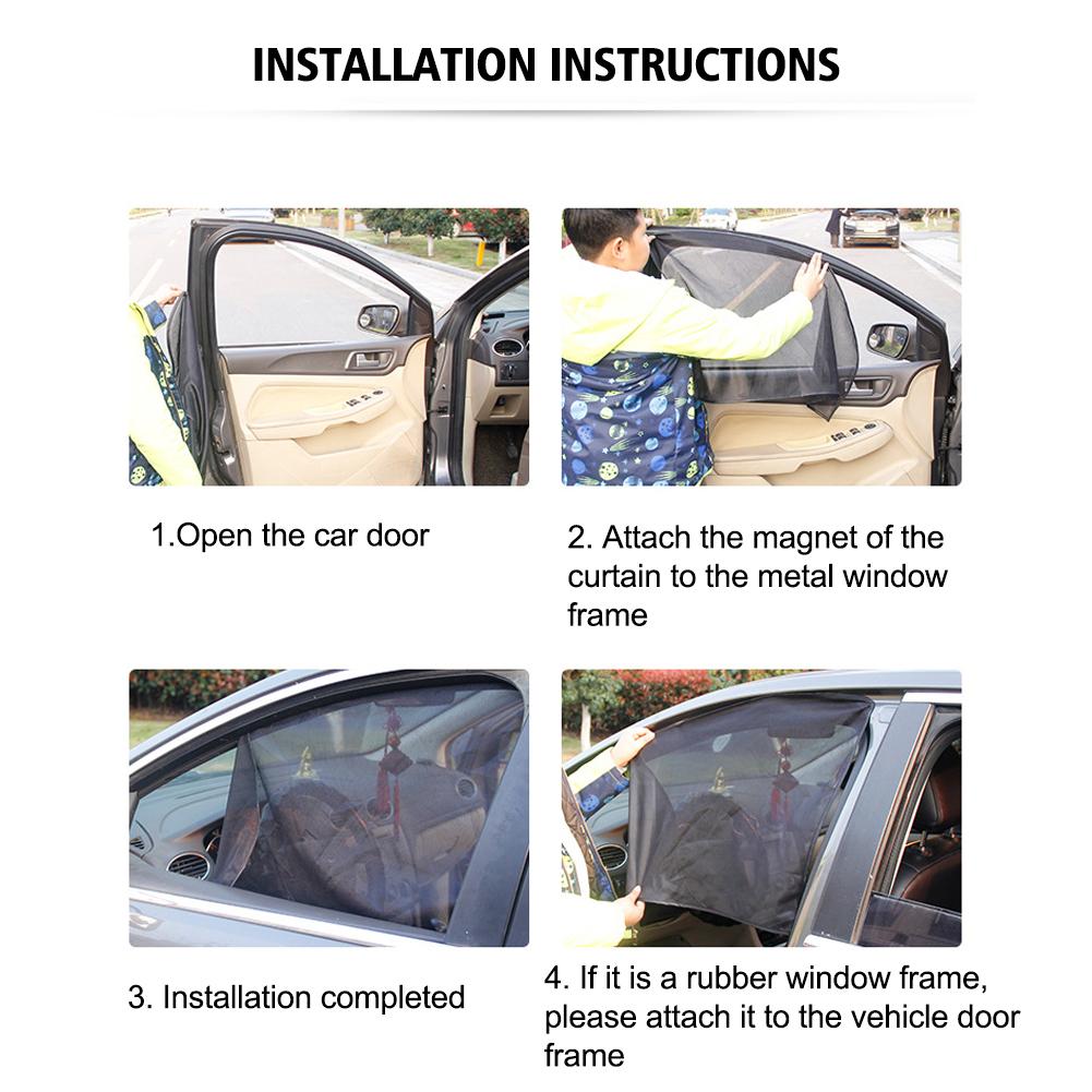 Защита от солнца летом 10 сильных магнитных утолщенных солнцезащитных штор магнитная машина зашифрованная сетка магнитная машина U0T5