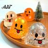 Spooky Ghost Toy Halloween Squeeze Toy, Glitter Stress Relief Office Desk Relievers Tongue-out Sensory Fidget for Home School Stretchable