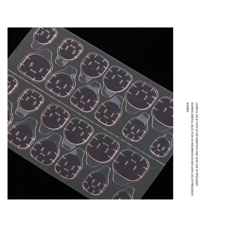 240 шт. прозрачная двухсторонняя клейкая ультратонкая лента для накладных ногтей розового желе