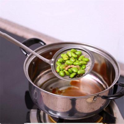 1 шт. Полезная кухонная нержавеющая сталь Проволочная мелкая сетка Масляный дуршлаг Мучной дуршлаг Сито