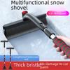 Многофункциональная автомобильная лопата для снега и щетка для удаления льда с двойной головкой из алюминиевого сплава, выдвижная конструкция