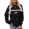 Women's Fashionable Casual Round Neck Loose Long Sleeved Printed Sweatshirt