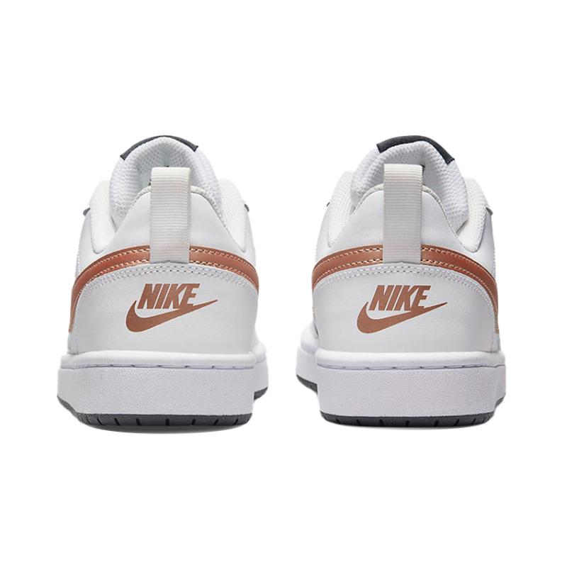 Nike Court Borough Low 2 GS 'White Metallic Red Bronze' Sneakers BQ5448-116