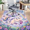 1PC Unicorn Fantasy Non-Slip Floor carpet, Office, family, bedroom, Studio - Large Area Rug, Vibrant Colors-C0497