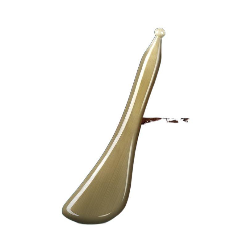 Белый рог буйвола Гуа Ша инструмент для массажа лица для лечения морщин