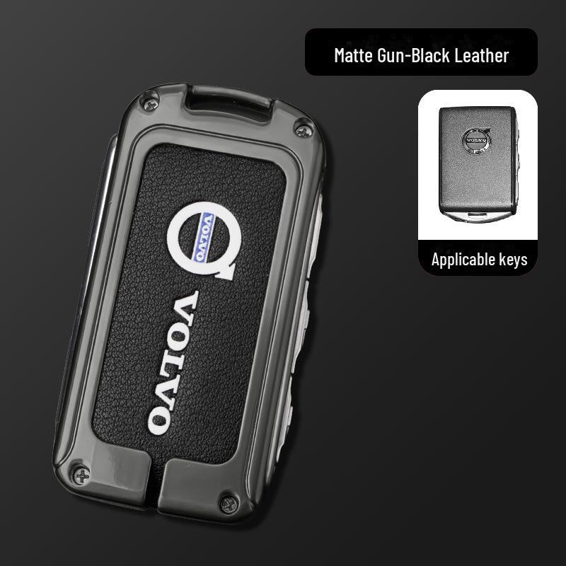 Чехол для ключа Volvo для XC60 и S90: Чехол для автомобильных аксессуаров для XC90, XC40, S60L - в комплект входит сумка с пряжкой