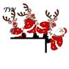 Creative Christmas Door Ornament Frame Corner Decor, Wooden Santa Reindeer Topper Winter Festive Decoration Ornament, Table EdgeDecoration for