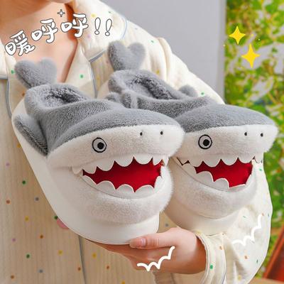 Новые тапочки shark sliders для мужчин, домашние тапочки, зимние теплые тапочки для дома, домашние тапочки cloud, мужские унисекс, пушистые шлепанцы для комнаты