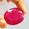103 Cts  Natural Certified Mozambique Blood Pink Ruby Oval Shape Gemstone