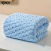 1/4PCS Adult Super Absorbent Ultra-fine Fiber Towel, Quick Drying Texture Towel, Soft Home Thickened Coral Velvet Bath Towel