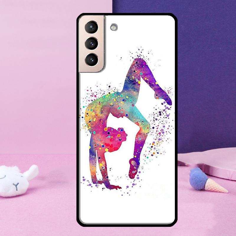 Чехол "Люблю гимнастику" для Samsung Galaxy S23 S22 Ultra S21 S20 FE Note 10 20 Ultra S8 S9 S10 Plus