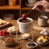 Heat-resistant Chocolate Melting Cup Detachable Ceramic Mug Fondue Cup  Outdoor Recreation