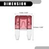 Partuto Set of 5 Mini 40AMP APM/ATM Universal Car Fuse Style Fuse Short