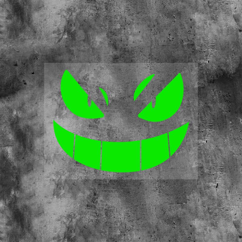 Creative Devil Smiley Car Stickers Electric Car Motorcycle Motorcycle Body Modification Stickers Fuel Tank Helmet Decoration