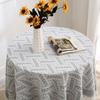 Инс Ветер Хлопок и Лен Французская Скатерть Маленький Круглый Стол Легкая Роскошь Высокий Сенс День Рождения Фото Белый Японская Скатерть для Кофейного Столика Общежитие