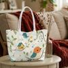 Cute Bird Pattern Tote Bag Large Capacity Casual Lightweight Shoulder Bag for Daily Use Shopping Outdoor Travel