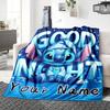 Custom Name Pet Portrait" blanket for Couch & Bed, Plush Cozy Fuzzy Blanket Super Soft & Warm Blankets for Fall and Winter. 0908130