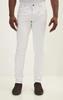 Biker Stylish Casual Wear Fit Lambskin Genuine Men's Pant White Trousers Leather