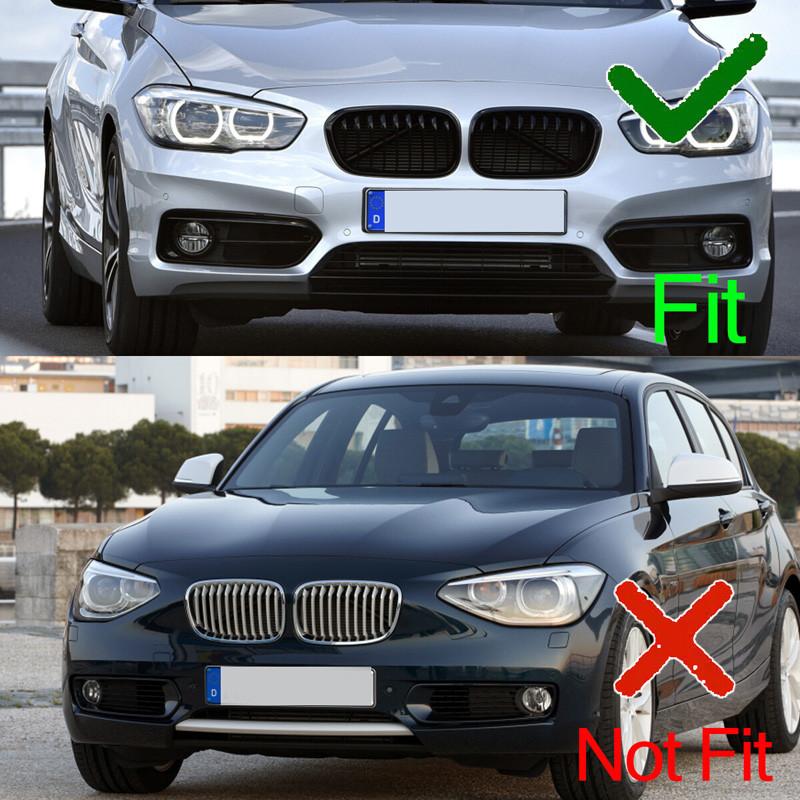 2x Front Bumper Fog Light Grilles for BMW 1 Series F20 F21 Sport Line 2015-2019 LCI 51117371667,51117371668