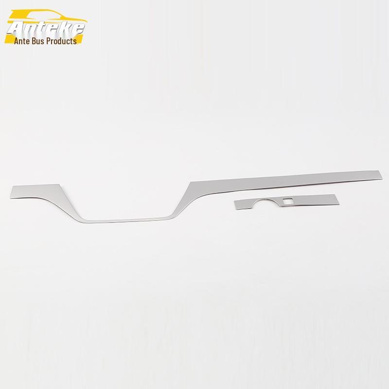 Fits 18 Komic Models: Stainless Steel Central Control Trim & Dashboard Decorative Strip Sticker.