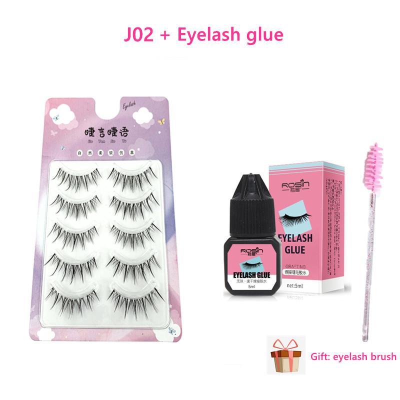 5 пар накладных ресниц в естественном стиле, подходят для начинающих. Наращивание ресниц. Отдельные ресницы. Специальный набор инструментов для наклеивания накладных ресниц.