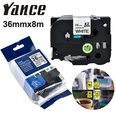 Yance TZe-261 36 мм ламинированная лента TZ161 Tze 261 461 TZE-661, совместимая лента Brother для принтера этикеток PTP710