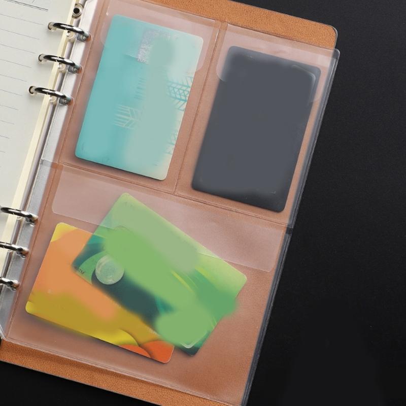 20 Pieces Clear PVC A6 Organizers Sleeves Durable Waterproof Sheet Protectors Stationery Holder For Journals And Diaries