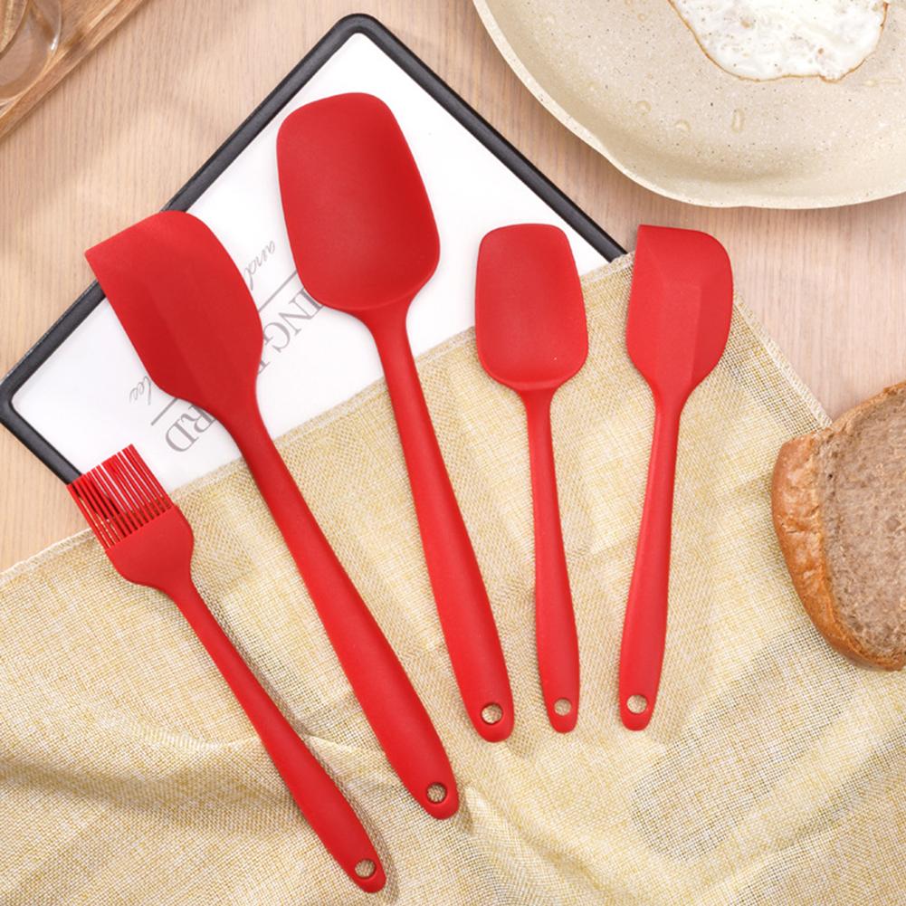 5 шт. силиконовая лопатка масляная кисть набор многоцелевой многоразовый палочка для размешивания кухонные принадлежности