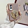 Case for Samsung Galaxy Z Fold 8 Ultra 7 6 5 4 3 with Bling Rhinestone Butterfly Kickstand Detachable Crystal Bead Wrist Strap Cover Phone Bumpers