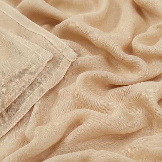 Women Scarf Solid Color Wide Edge Design Thin Scarf Breathable Shawl Versatile Head Wrap Stylish Accessory